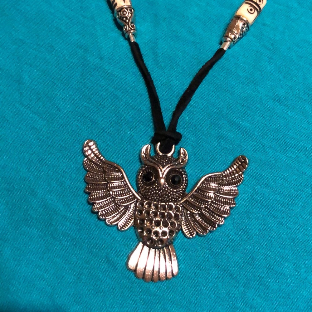 Owl necklace, brand new. Unisex, handcrafted